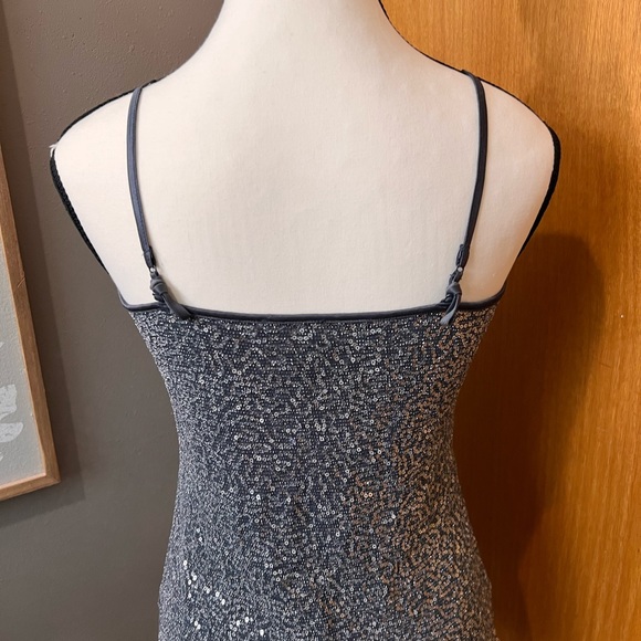 Express Charcoal Sequin Cami Tank small - Picture 3 of 4